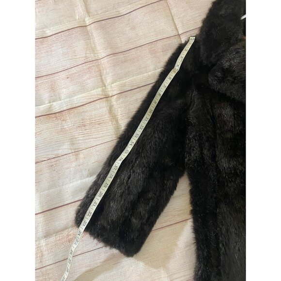 Vintage Union Women's Faux Fur Long Button Front Coat - Large - Picture 12 of 14